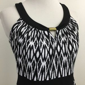 Black & White Maxi Dress